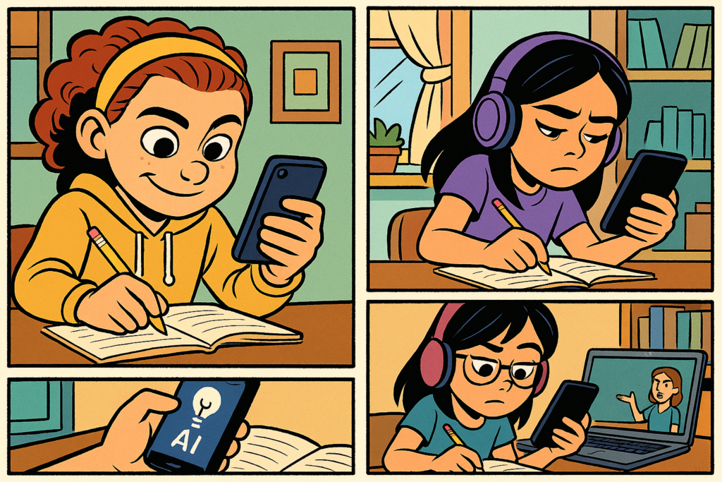 Students copy their exam using AI